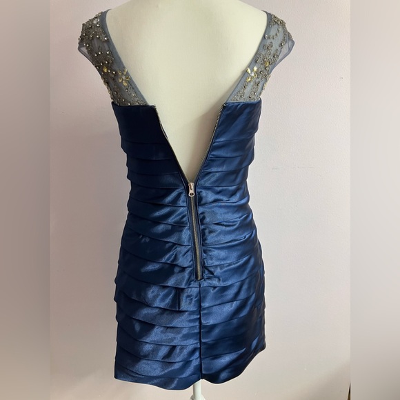 Women’s Cocktail Dress, Size XS/S, Navy Blue, Embellishments, - Picture 2 of 4